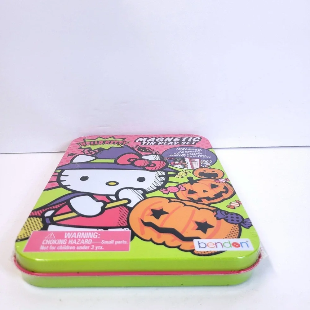 Hello Kitty Magnetic Tin Play Set Kids OS Multicolor Halloween Witch Bendon